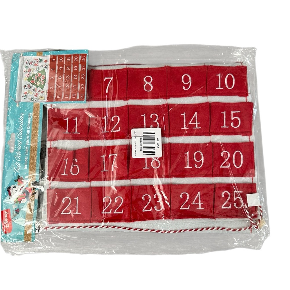 Disney Mickey Mouse & Friends Christmas Pocket Advent Calendar. New / Sealed. - Picture 4 of 11